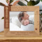 Best Dad Happy 1st Father's Day! Personalized Wooden Frame-10" x 8" Brown Horizontal