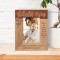 Now You Have Become A Mother And You Do It In A Wonderful Way Personalized Wooden Frame 3 1/2" x 5" Brown (Vertical)