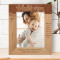 Now You Have Become A Mother And You Do It In A Wonderful Way Personalized Wooden Frame 8" x 10" Brown (Vertical)
