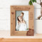 Happy 1st Mother's Day Personalized Wooden Frame 4" x 6" Brown (Vertical)