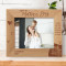 Happy 1st Mother's Day Personalized Wooden Frame-10" x 8" Brown Horizontal