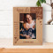 When You Became A Mom, You Become Even More Beautiful Personalized Wooden Frame 4" x 6" Brown (Vertical)