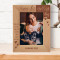 When You Became A Mom, You Become Even More Beautiful Personalized Wooden Frame-5" x 7" Brown (Vertical)