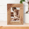 Happy First Mother's Day Personalized Wooden Frame 4" x 6" Brown (Vertical)