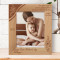 Happy First Mother's Day Personalized Wooden Frame 8" x 10" Brown (Vertical)