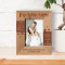 I Love You Mom You Are An Example To Follow Personalized Wooden Frame 3 1/2" x 5" Brown (Vertical)