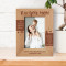 I Love You Mom You Are An Example To Follow Personalized Wooden Frame 4" x 6" Brown (Vertical)