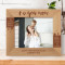 I Love You Mom You Are An Example To Follow Personalized Wooden Frame-10" x 8" Brown Horizontal