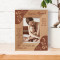 Being A Mother Is Not An Easy Task However You Do It In A Wonderful Way Personalized Wooden Frame 3 1/2" x 5" Brown (Vertical)