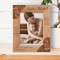 Being A Mother Is Not An Easy Task However You Do It In A Wonderful Way Personalized Wooden Frame-5" x 7" Brown (Vertical)