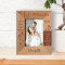 My 1st Mother's Day Personalized Wooden Frame 3 1/2" x 5" Brown (Vertical)