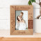 My 1st Mother's Day Personalized Wooden Frame 4" x 6" Brown (Vertical)
