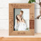 My 1st Mother's Day Personalized Wooden Frame-5" x 7" Brown (Vertical)
