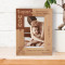 Being A Mom For The First Time Is Wonderful Personalized Wooden Frame 4" x 6" Brown (Vertical)
