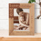 Being A Mom For The First Time Is Wonderful Personalized Wooden Frame-5" x 7" Brown (Vertical)