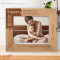 Being A Mom For The First Time Is Wonderful Personalized Wooden Frame-10" x 8" Brown Horizontal