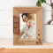 Your Days Will Be Illuminated By The Presence Of That Beautiful Baby That Is The Reason For Your Happines Personalized Wooden Frame 4" x 6" Brown (Vertical)