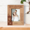 When You Became A Mom You Become Even More Beautiful Personalized Wooden Frame 3 1/2" x 5" Brown (Vertical)