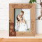 When You Became A Mom You Become Even More Beautiful Personalized Wooden Frame-5" x 7" Brown (Vertical)