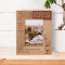 You Are An Example to Follow, A Fighter In Every Sense Of Expression Personalized Wooden Frame 3 1/2" x 5" Brown (Vertical)