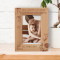 Love Is A Wonderful Feeling, And Now You Are Discovering Another Kind Of Love Personalized Wooden Frame 4" x 6" Brown (Vertical)