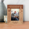 A Grandpa Is Someone With Silver In His Hair And Gold In His Heart Personalized Wooden Frame 3 1/2" x 5" Brown (Vertical)