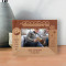 A Grandpa Is Someone With Silver In His Hair And Gold In His Heart Personalized Wooden Frame-5" x 3 1/2" Brown Horizontal