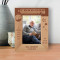 A Grandpa Is Someone With Silver In His Hair And Gold In His Heart Personalized Wooden Frame 4" x 6" Brown (Vertical)