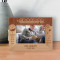 A Grandpa Is Someone With Silver In His Hair And Gold In His Heart Personalized Wooden Frame-6" x 4" Brown Horizontal