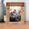 A Grandpa Is Someone With Silver In His Hair And Gold In His Heart Personalized Wooden Frame 5" x 7" Brown (Vertical)