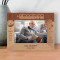 A Grandpa Is Someone With Silver In His Hair And Gold In His Heart Personalized Wooden Frame-7" x 5" Brown Horizontal