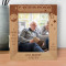 A Grandpa Is Someone With Silver In His Hair And Gold In His Heart Personalized Wooden Frame 8" x 10" Brown (Vertical)