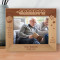 A Grandpa Is Someone With Silver In His Hair And Gold In His Heart Personalized Wooden Frame-10" x 8" Brown Horizontal