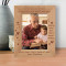 Grandpa Has Ears That Truly Listen, Arms That Always Hold, Love That's Never-Ending Personalized Wooden Frame 5" x 7" Brown (Vertical)