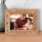 Grandpa Has Ears That Truly Listen, Arms That Always Hold, Love That's Never-Ending Personalized Wooden Frame-7" x 5" Brown Horizontal