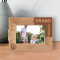 Grand Father Is Someone You Can Look Up To No Matter How Tall You Grow Personalized Wooden Frame-6" x 4" Brown Horizontal