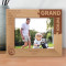 Grand Father Is Someone You Can Look Up To No Matter How Tall You Grow Personalized Wooden Frame-10" x 8" Brown Horizontal