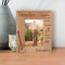 Grandpa Forever Young Happy Share Laugh Love Fun Family Hugs Joy Personalized Wooden Frame 3 1/2" x 5" Brown (Vertical)