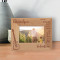 Grandpa Forever Young Happy Share Laugh Love Fun Family Hugs Joy Personalized Wooden Frame-5" x 3 1/2" Brown Horizontal
