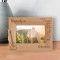 Grandpa Forever Young Happy Share Laugh Love Fun Family Hugs Joy Personalized Wooden Frame-6" x 4" Brown Horizontal