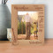 Grandpa Forever Young Happy Share Laugh Love Fun Family Hugs Joy Personalized Wooden Frame 5" x 7" Brown (Vertical)
