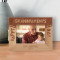 Happy Grandparents Day Personalized Wooden Frame-6" x 4" Brown Horizontal
