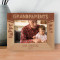Happy Grandparents Day Personalized Wooden Frame-7" x 5" Brown Horizontal