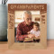 Happy Grandparents Day Personalized Wooden Frame 8" x 10" Brown (Vertical)
