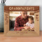 Happy Grandparents Day Personalized Wooden Frame-10" x 8" Brown Horizontal