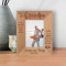 You Gave Me Greatest Gift Anyone Could Give A Small Child, You Believed In Me Personalized Wooden Frame 3 1/2" x 5" Brown (Vertical)