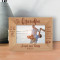 You Gave Me Greatest Gift Anyone Could Give A Small Child, You Believed In Me Personalized Wooden Frame-6" x 4" Brown Horizontal