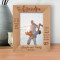 You Gave Me Greatest Gift Anyone Could Give A Small Child, You Believed In Me Personalized Wooden Frame 5" x 7" Brown (Vertical)