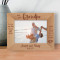 You Gave Me Greatest Gift Anyone Could Give A Small Child, You Believed In Me Personalized Wooden Frame-7" x 5" Brown Horizontal