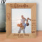 You Gave Me Greatest Gift Anyone Could Give A Small Child, You Believed In Me Personalized Wooden Frame 8" x 10" Brown (Vertical)
